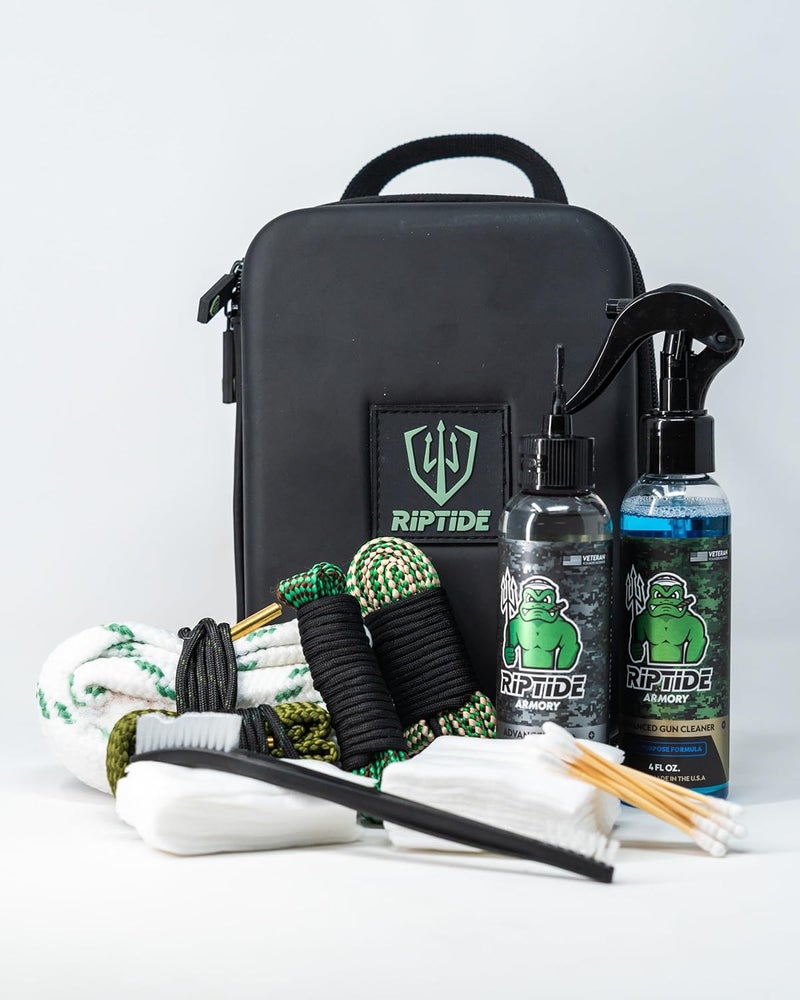 Riptide Armory Advanced Gun Cleaner & CLP+ Graphene 2 Step Kit - Clean, Lube, Protect Long-Lasting Formula - Nano Coat Technology - Veteran Founded & Formulated by Former US Navy Seal - Image 1